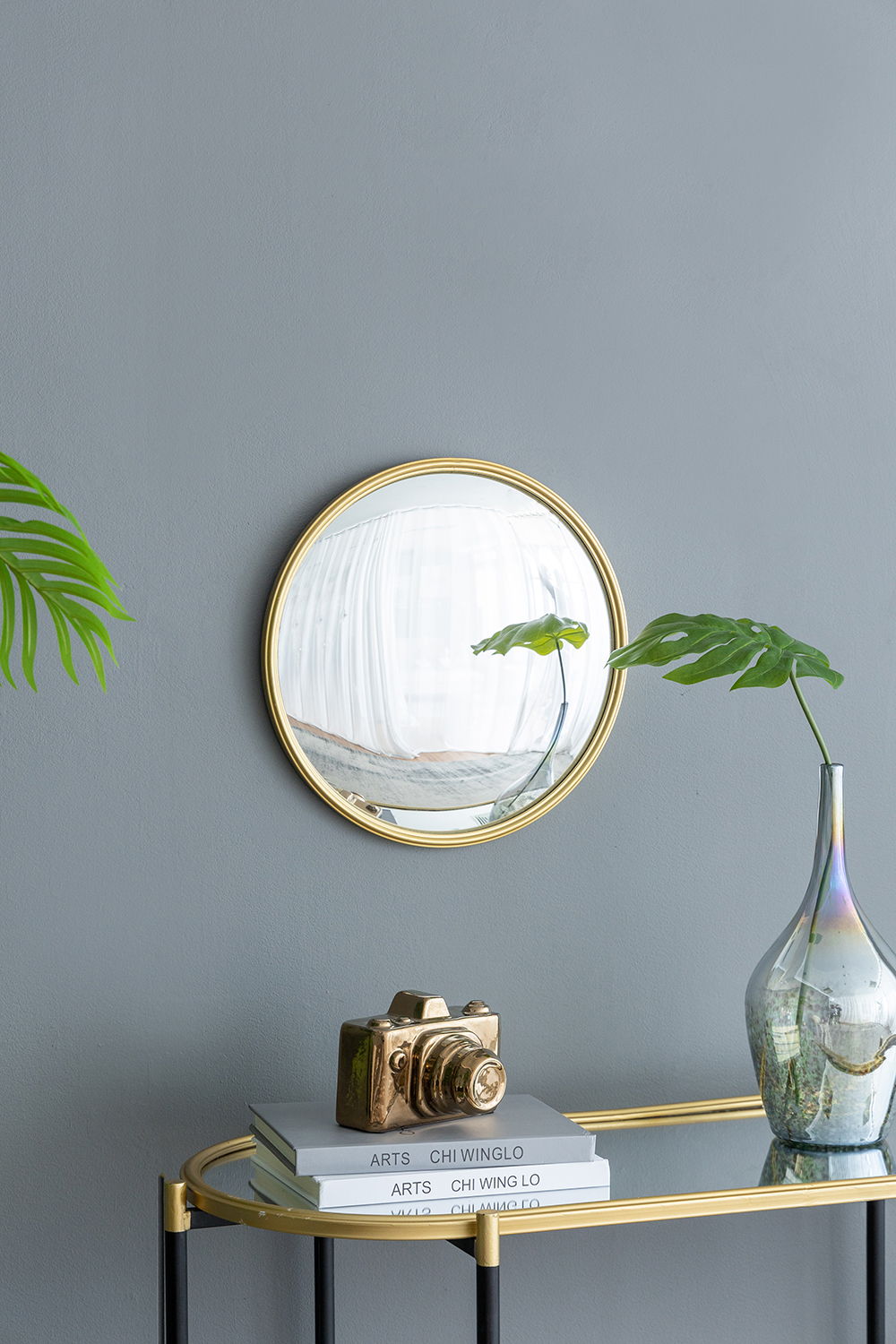 Round Mirror, Circle Mirror With Iron Frame For Living Room Bedroom Vanity, Entryway, Hallway - Gold