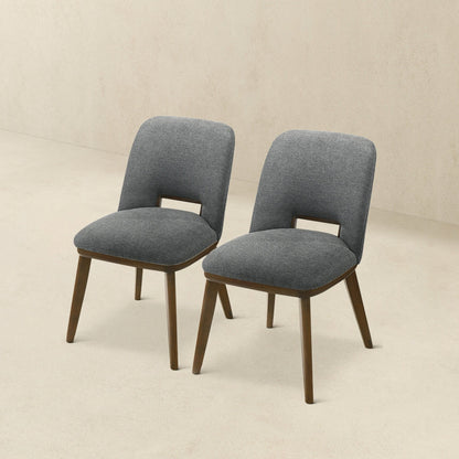 Blake - Dining Chair (Set of 2) - Brown / Dark Gray