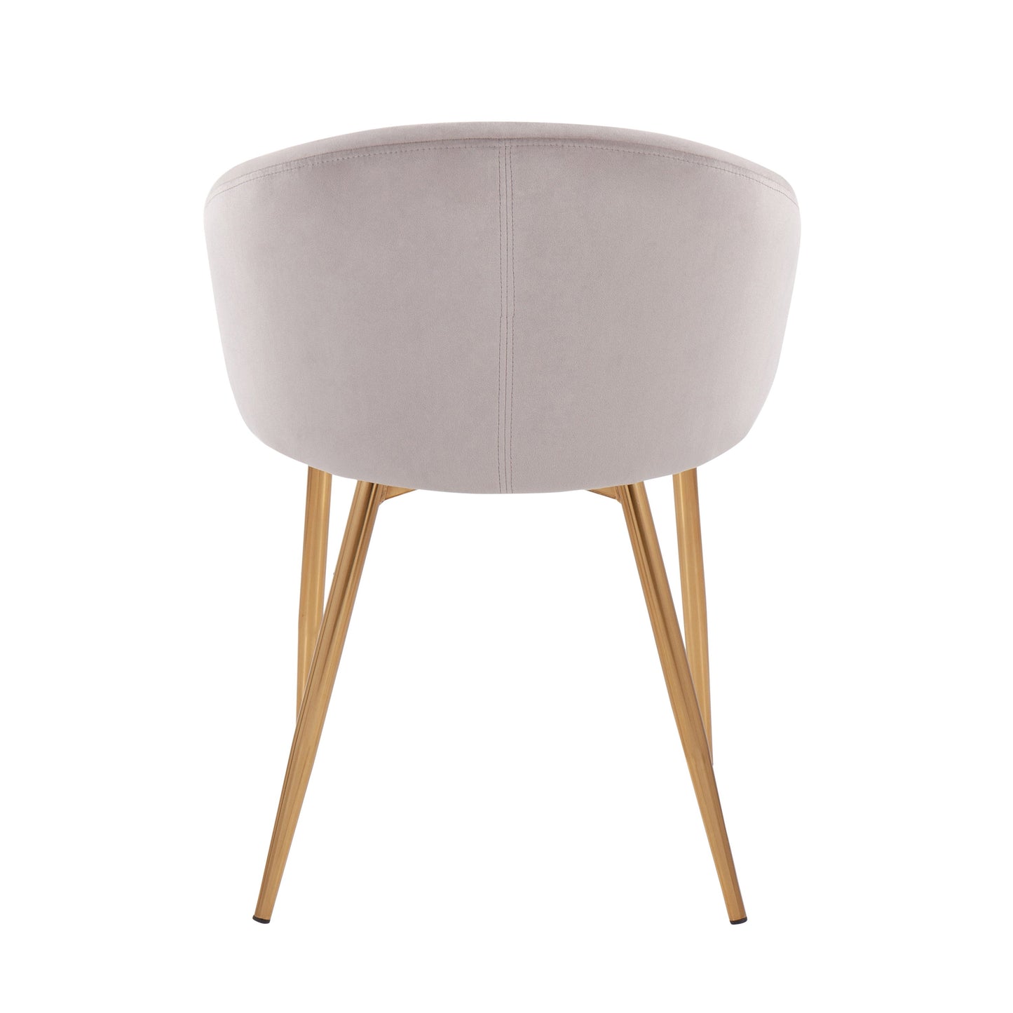 Claire - Contemporary / Glam Chair (Set of 2) - Gold / Silver