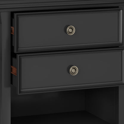 Amherst - Bedside Table - Black