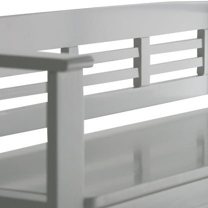 Adams - Entryway Storage Bench - White