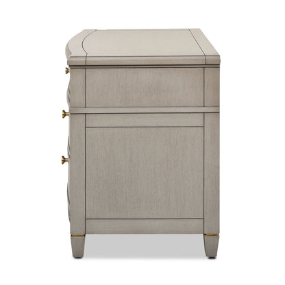 Dauphin - 3 Drawer Accent End Table - Merino White