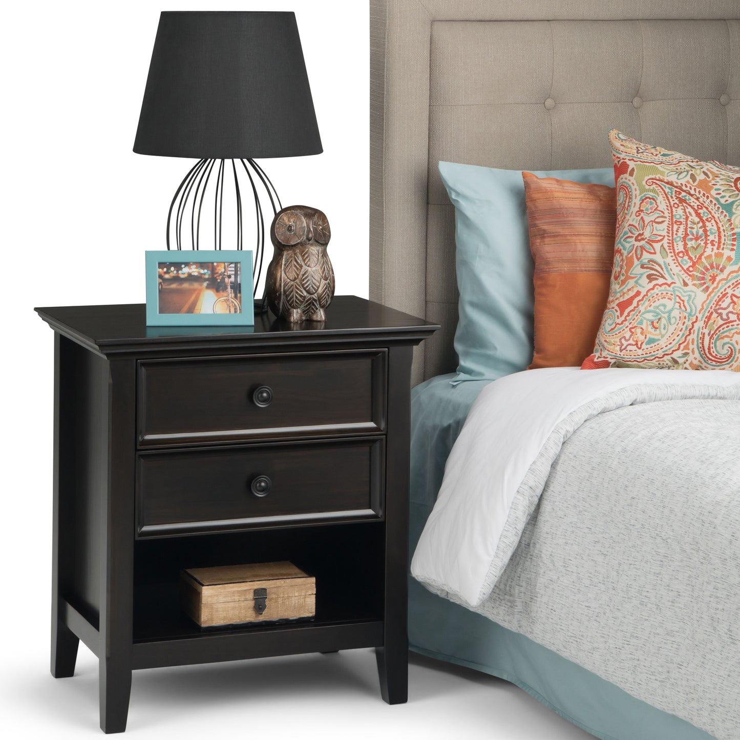 Amherst - Bedside Table - Hickory Brown