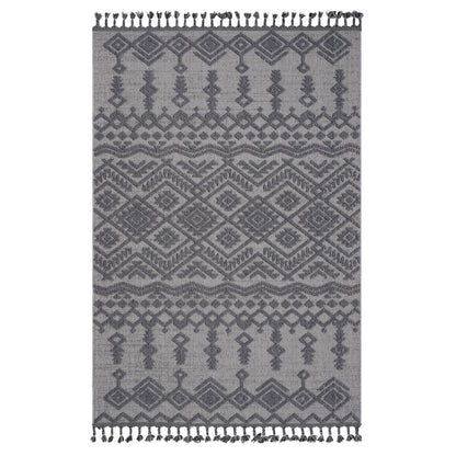 Guros - 8' X 10' Traditional Indoor / Outdoor Area Rug - White / Gray
