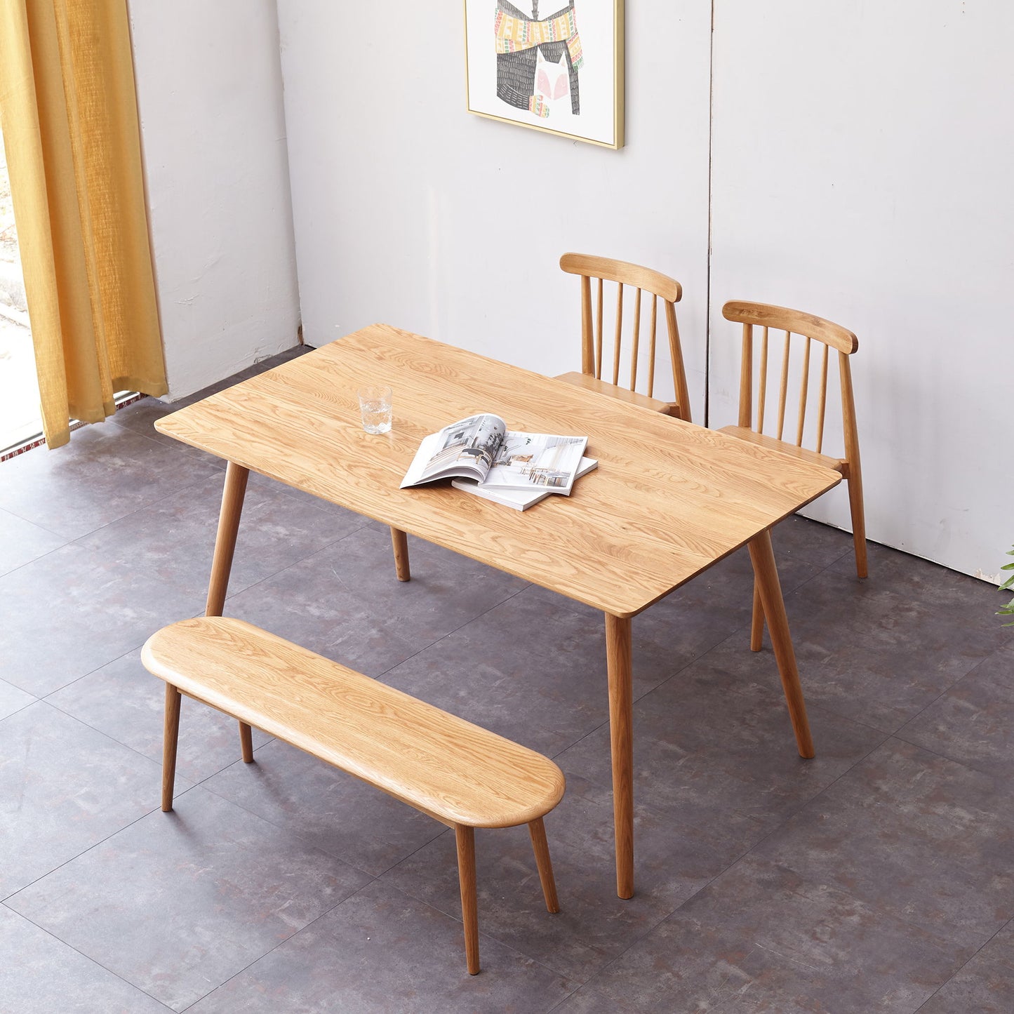 Dining / Table Bench For Living Room - Natural Oak