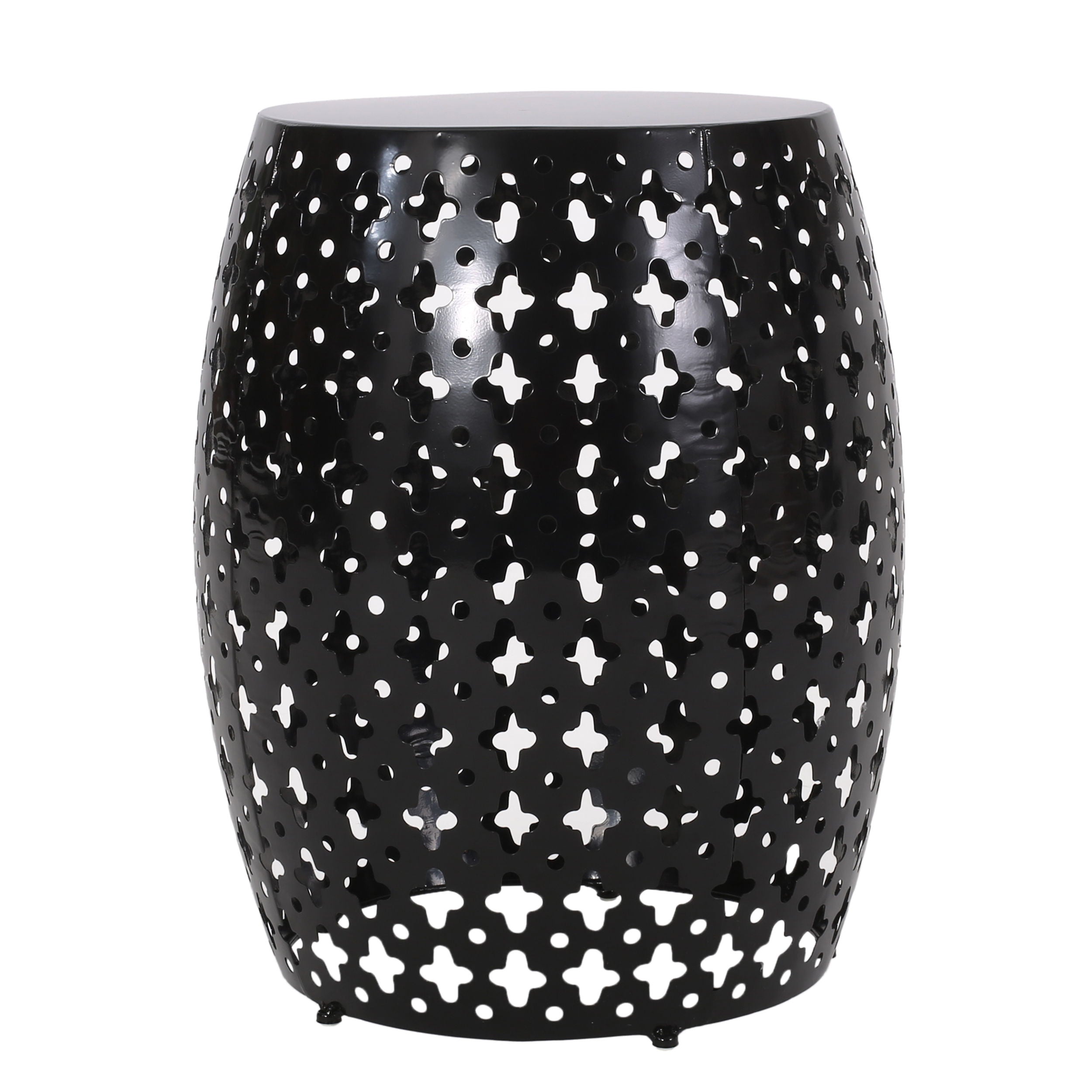Metal End Table Large - Black
