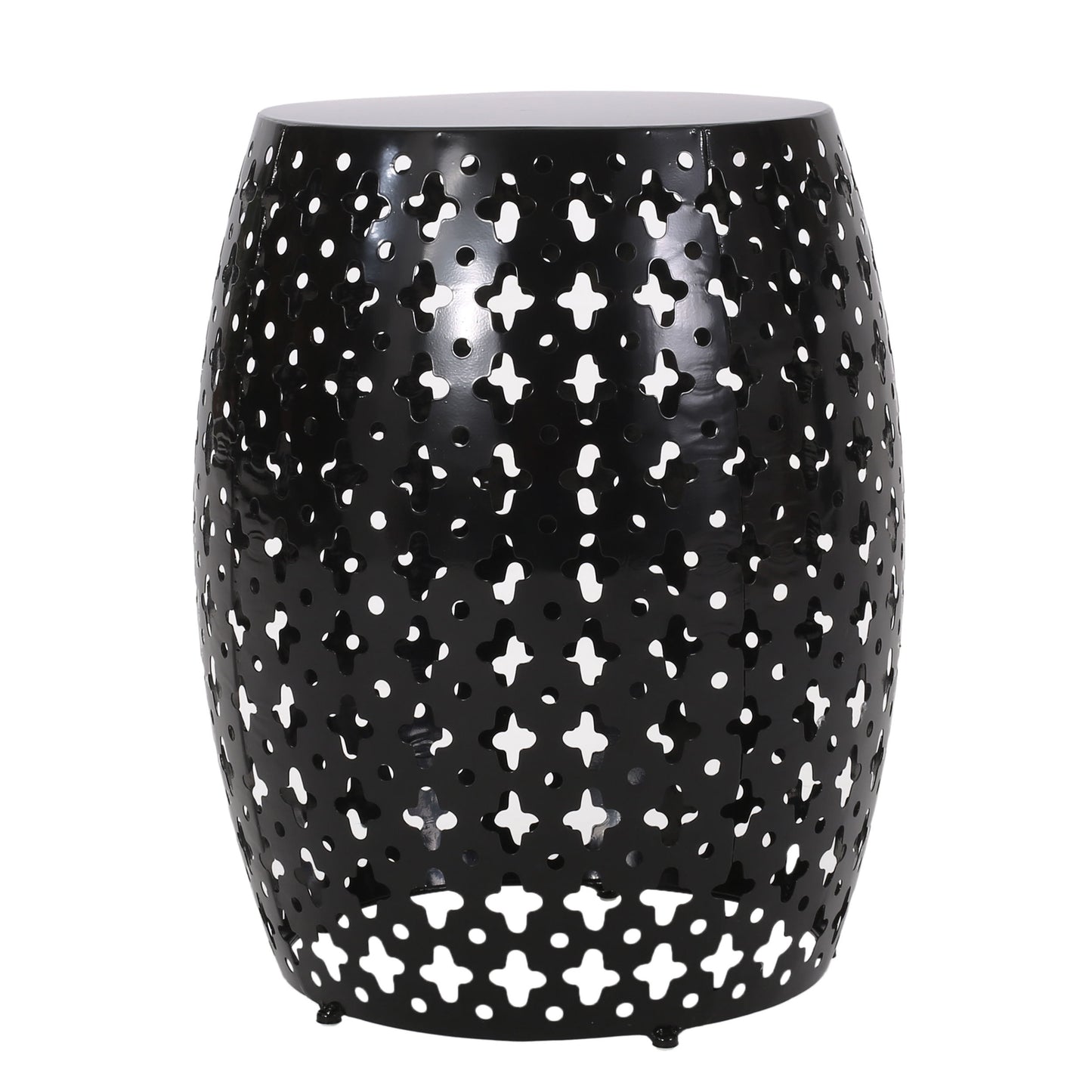 Metal End Table Large - Black