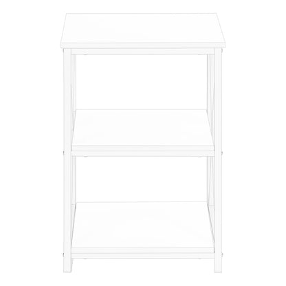 Accent Table, Side Contemporary And Modern - White
