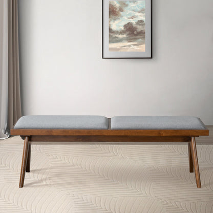 Keira - Bench - Brown / Light Gray