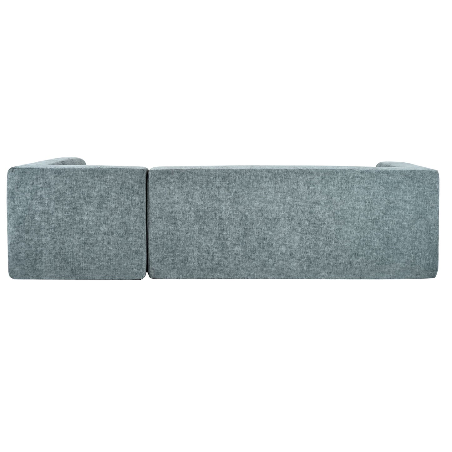 Modular Combination Living Room Sofa Set, Modern Minimalist Sofa, Living Room Upholstered Sofa Bed, Bedroom, 2 Pieces Computer Free Combination, L - Shaped - Light Gray