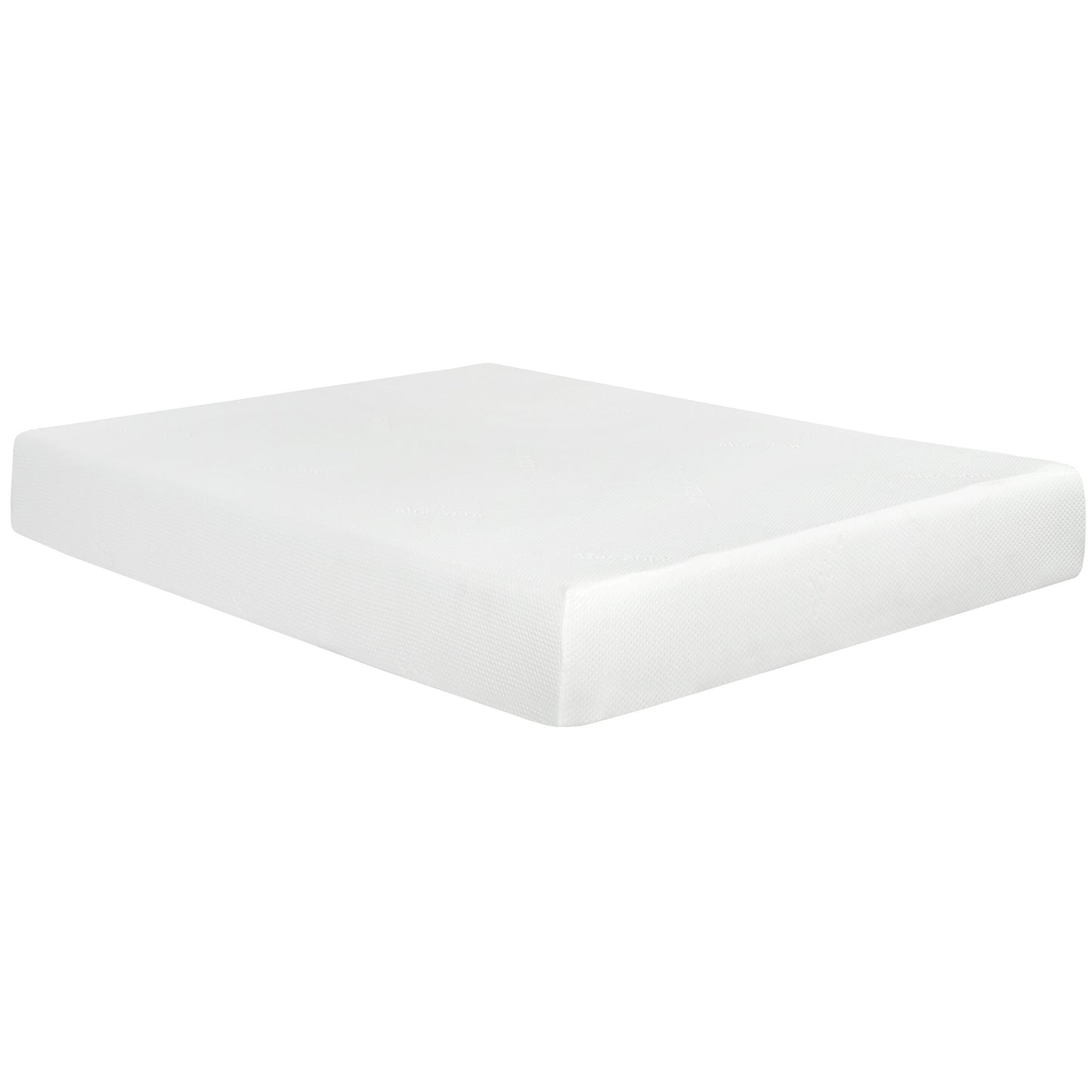 10" Plush Gel Memory Foam Mattress For California King Bed With Cooling Technology Aloe Vera Cover - White