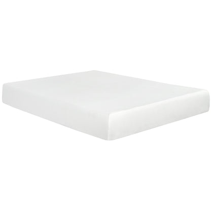 10" Plush Gel Memory Foam Mattress For California King Bed With Cooling Technology Aloe Vera Cover - White