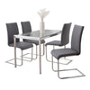 Fuji Foster - Contemporary Dining Set l, Glass 5 Piece - Multicolor