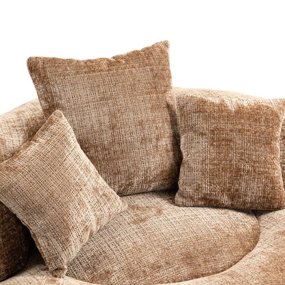Lazy Sofa Durable Comfort Lounger High Back Bean Bag Chair With 3 Pillows - Coffee