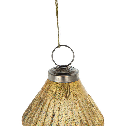 Christmas Ornaments, Glass Decorative Hanging Ball Christmas Tree Ornaments For Holiday Party Decorations (Set of 12) - Gold