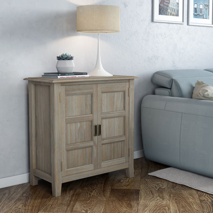 Burlington - Low Storage Cabinet - Distressed Gray
