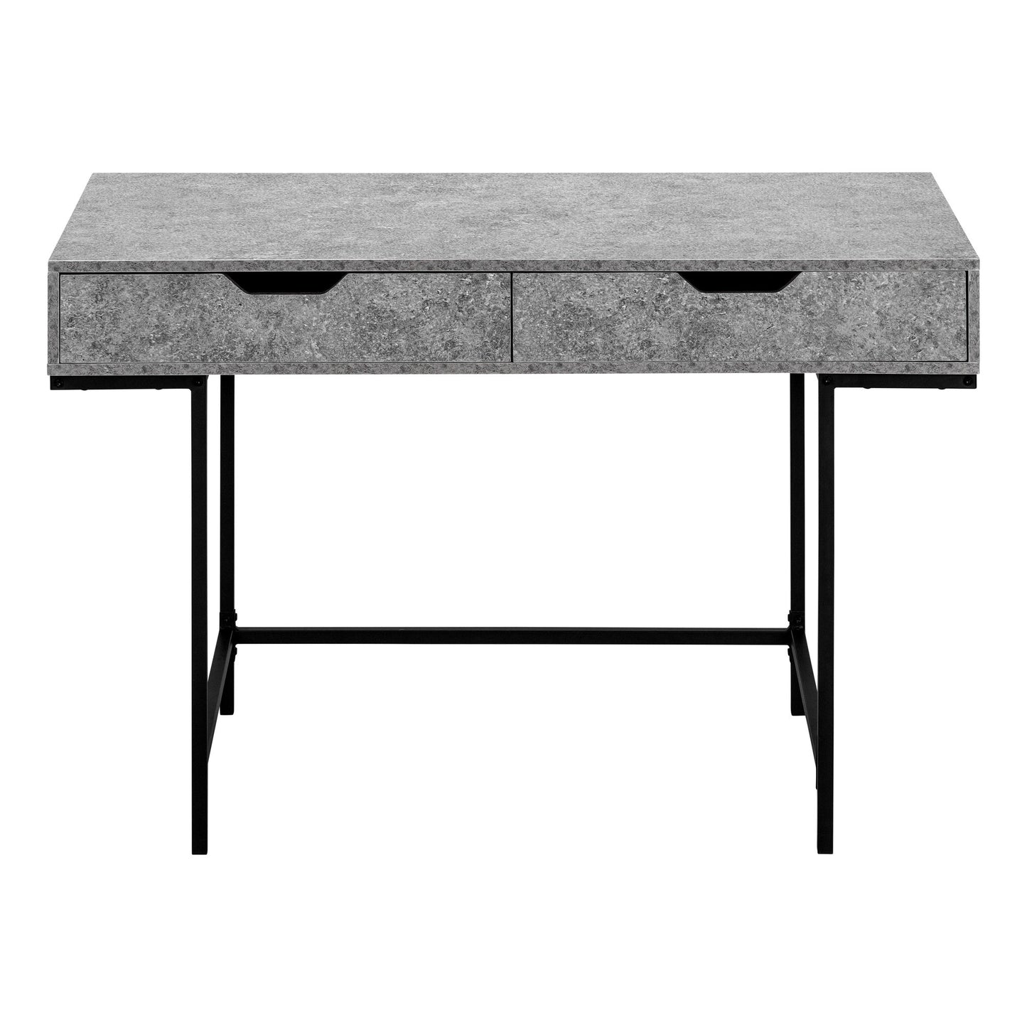Computer Desk For Home Office, Laptop, Storage Drawers, Versatile Placement - Gray