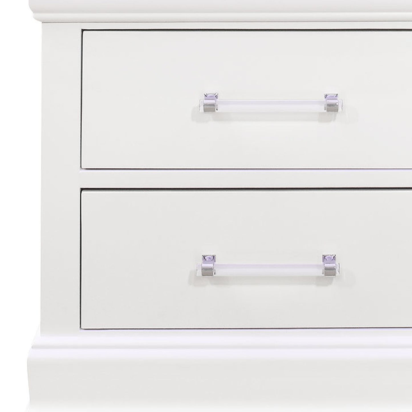 Charlston - Nightstand With LED - White