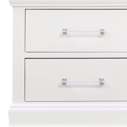 Charlston - Nightstand With LED - White
