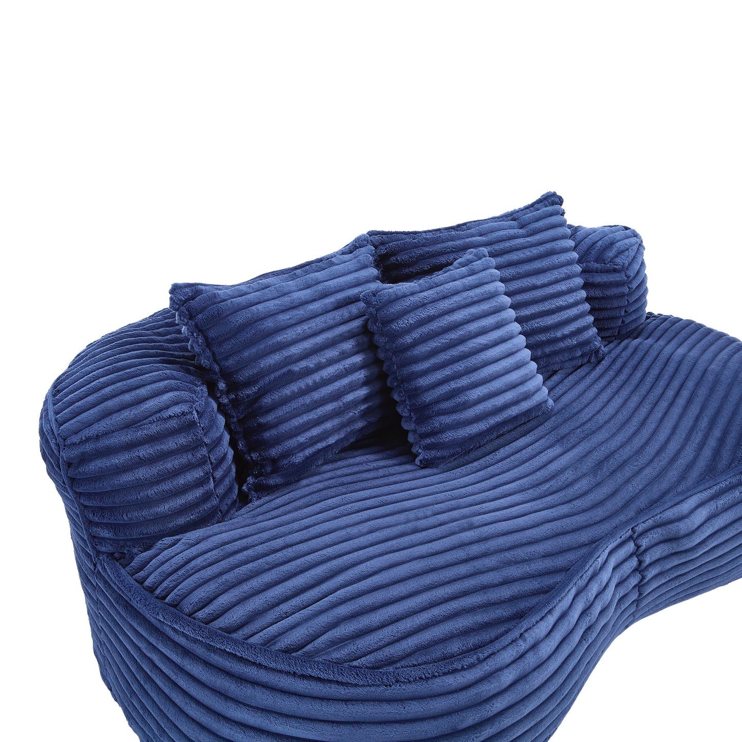 Bean Bag Sofa Lazy Sofa Durable Comfort Lounger High Back Chair For Adults And Kids, Indoor & Outdoor - Navy