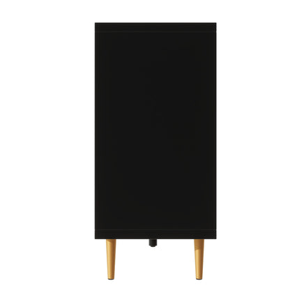 Modern TV Stand With 3 Doors And Adjustable Shelves For Living Room, Fits TVs Up To 70" - Black