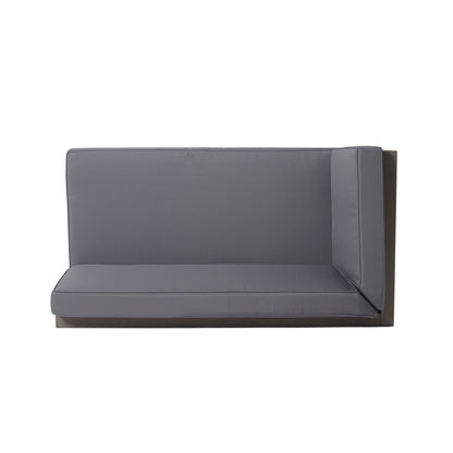 Brava - X Back Left Right Corner Bench Set - Dark Gray