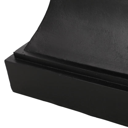 Modern Athena Side Table With Pedestal Design - Black