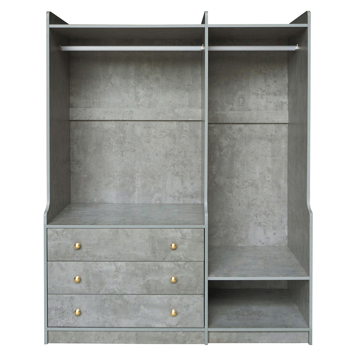 Open Wardrobe Storage For Bedroom - Gray