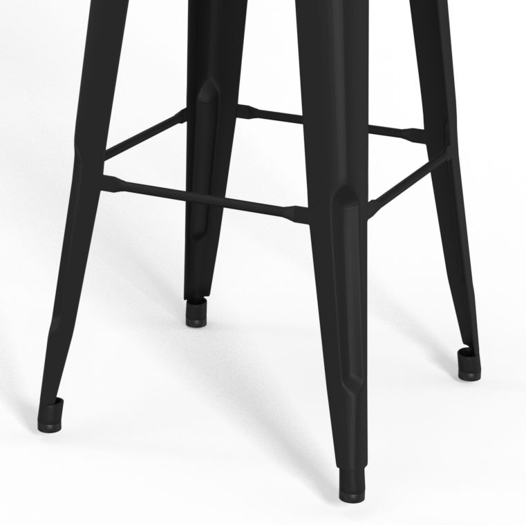Fletcher - Metal Bar Stool (Set of 2) - Black