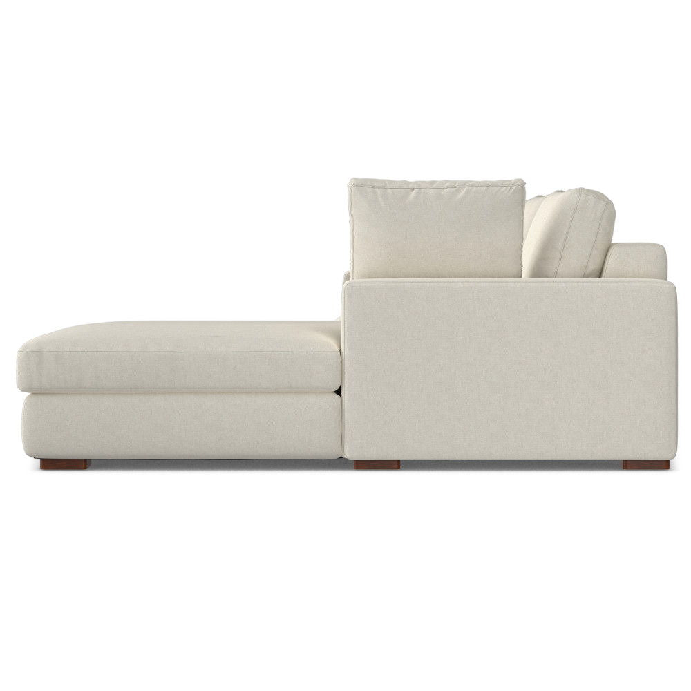 Charlie - Deep Seater Right Sectional Sofa - Cream