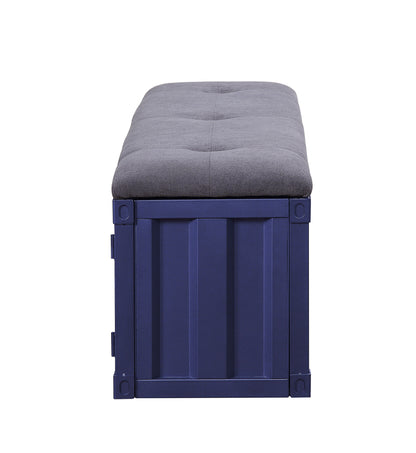Cargo - Bench With Storage - Blue / Gray