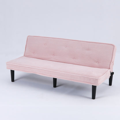 Modern Sofa Bed - Black / Beige / Pink