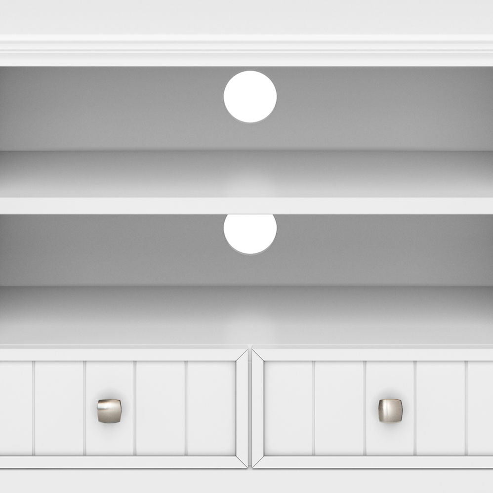 Acadian - TV Media Stand - White