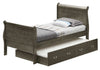 Twin Storage Bed Charming Traditional - Gray