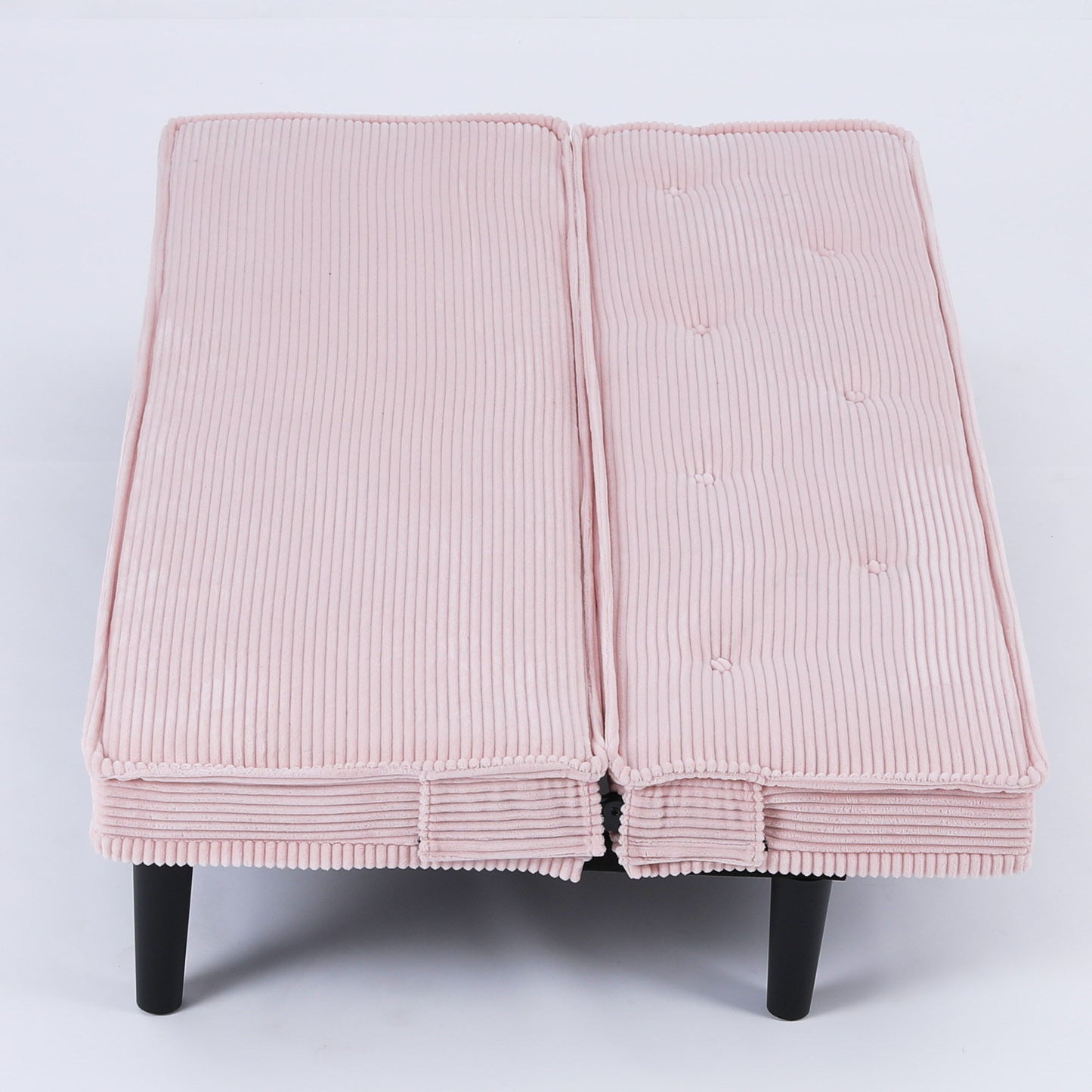 Modern Sofa Bed - Black / Beige / Pink