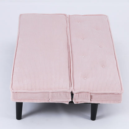 Modern Sofa Bed - Black / Beige / Pink