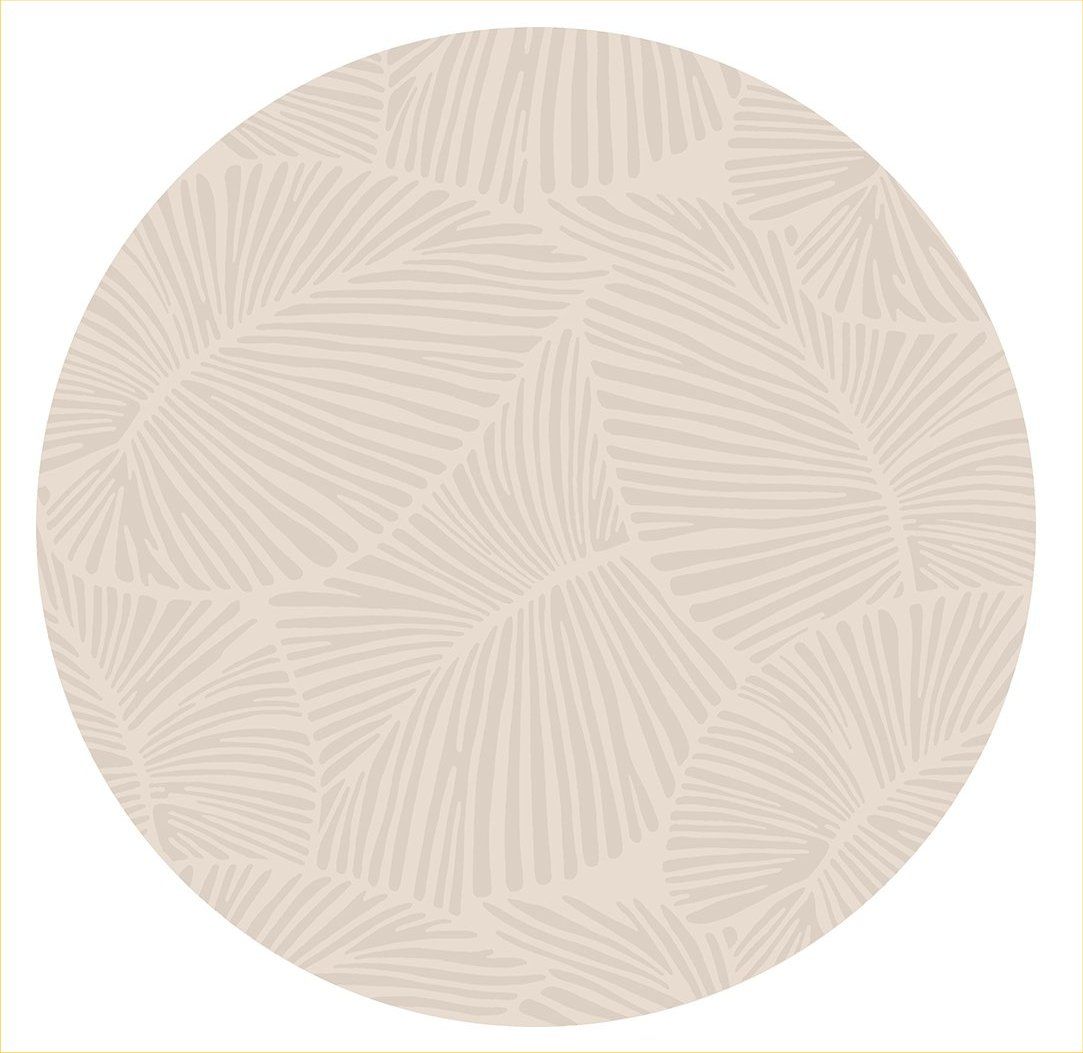 Curve - Round Rug - Beige