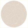 Curve - Round Rug - Beige