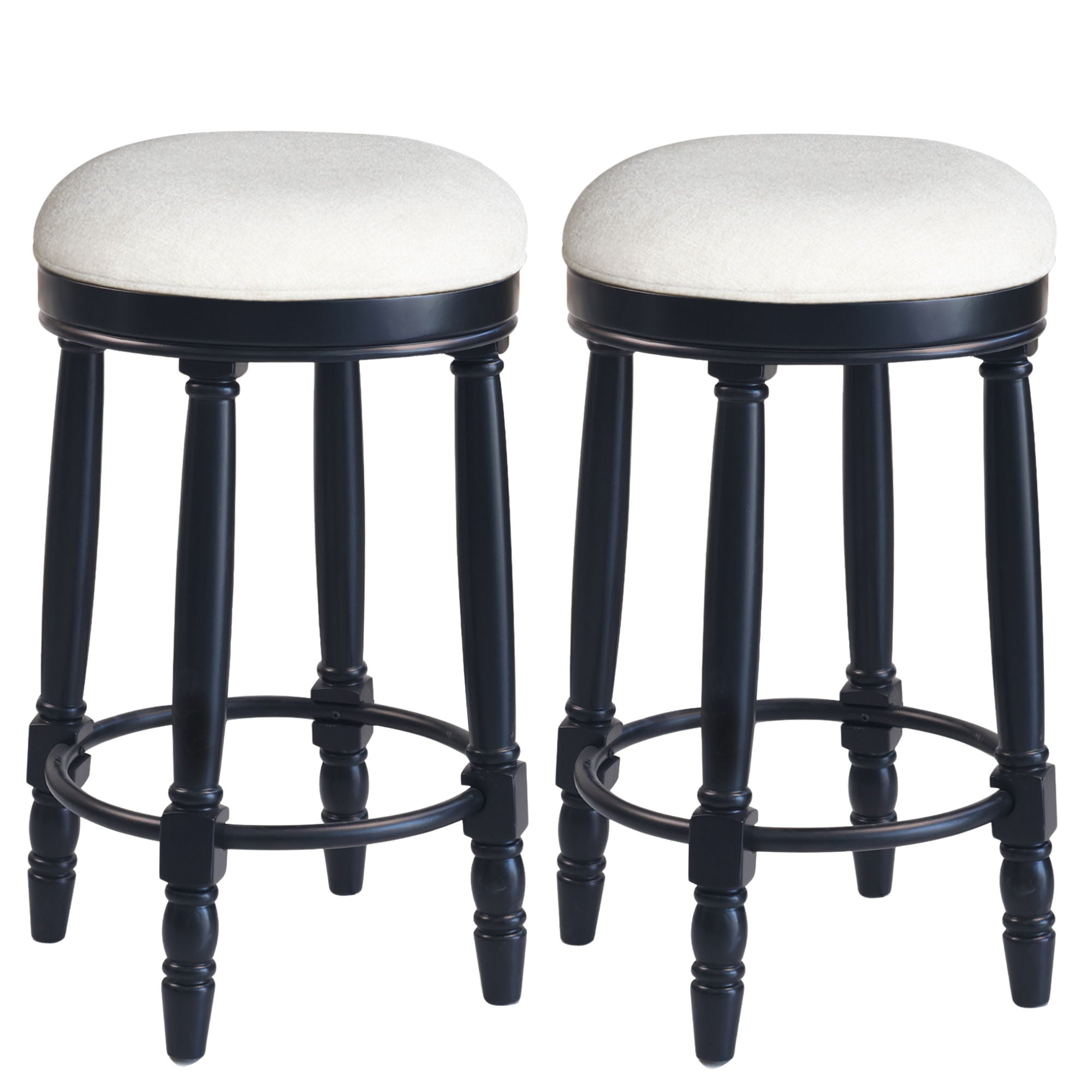 360ÔøΩÔøΩ Swivel Wooden Barstools, 26