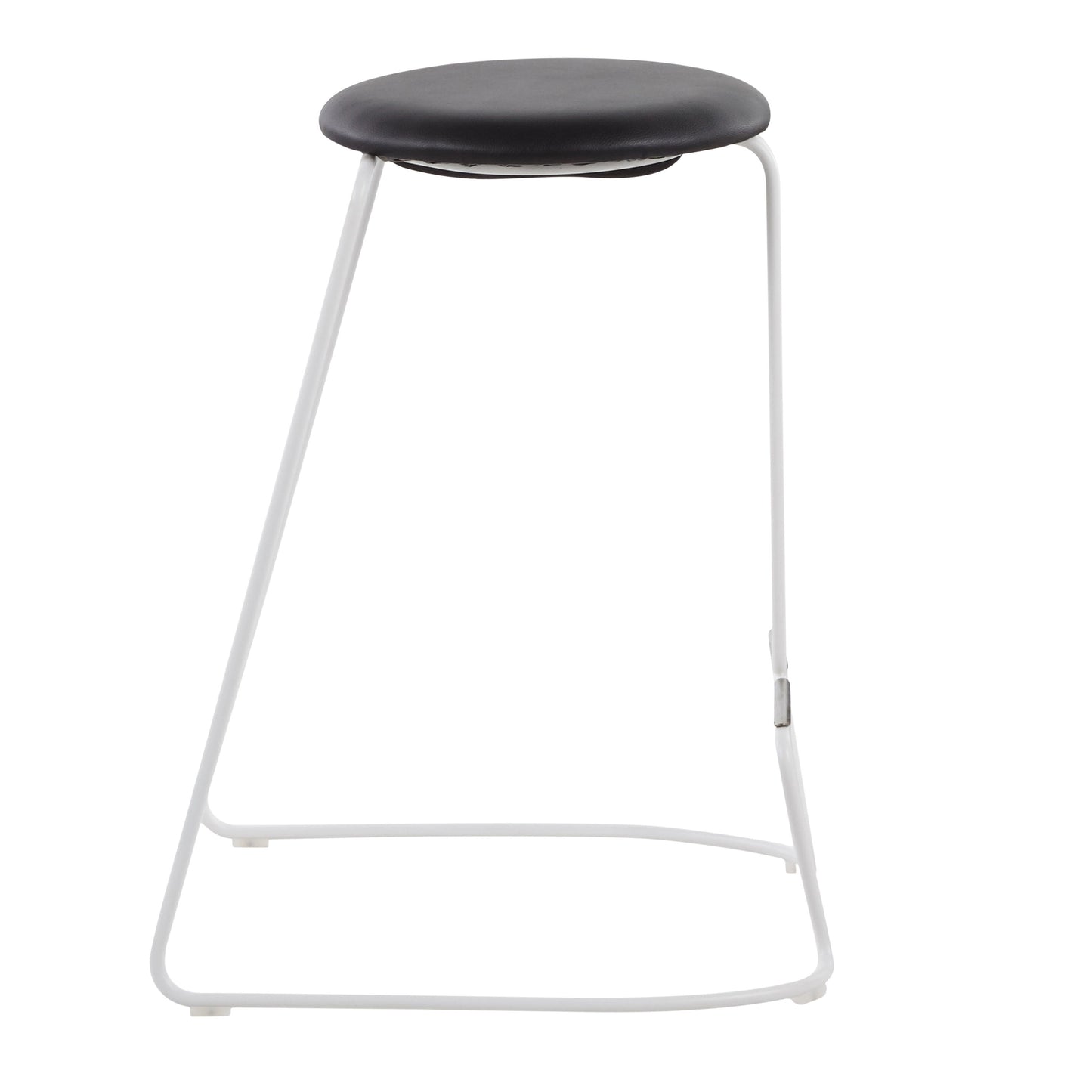 Finn - Contemporary Counter Stool (Set of 2) - White / Black