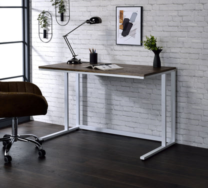 Tyrese - Writing Desk With USB - Walnut / White