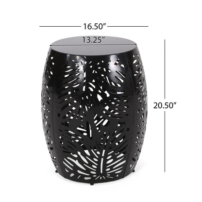 Metal, End Table Large - Black