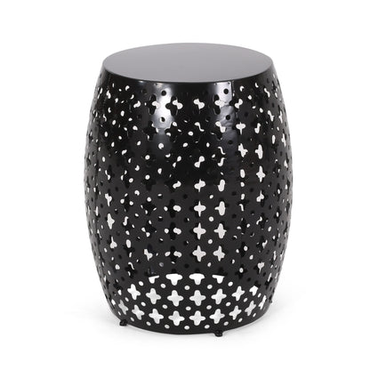 Metal End Table Large - Black