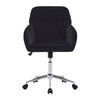 Adjustable Ergonomic Office Chair, Swivel Backrest Seat - Black