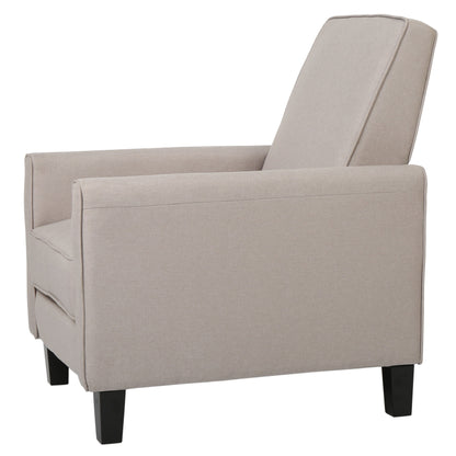 Recliner Push Back Chair For Elegant Home - Beige