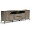 Warm Shaker - TV Media Stand - Distressed Gray
