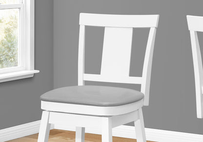 Swivel Bar Stool Counter, Transitional (Set of 2) - White