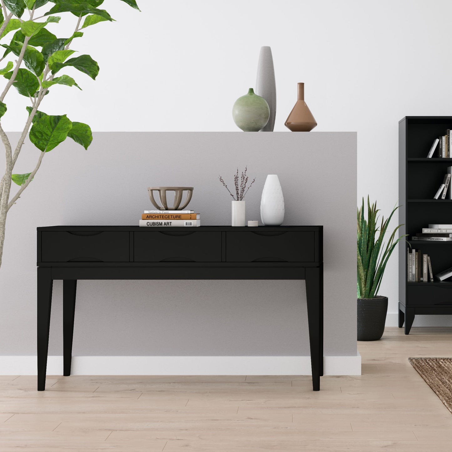 Harper - Console Sofa Table - Black