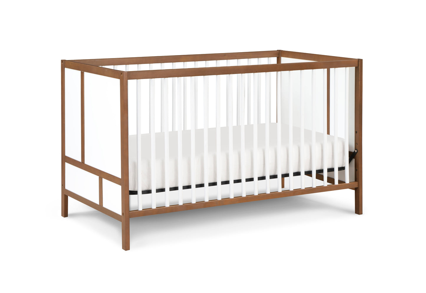 Pixie Finn - 3 In 1 Crib - Walnut / White