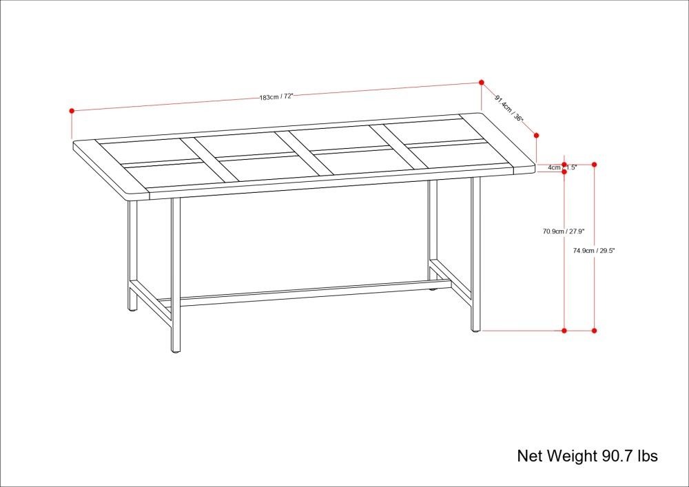 Campbell - Dining Table - Burnt Wax